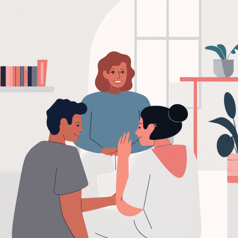 Jovens criando conexões importantes em um evento da comunidade.